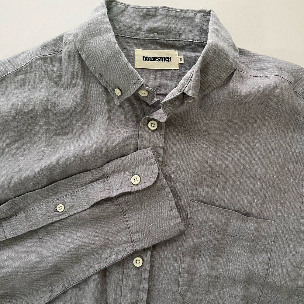 Taylor Stitch The Jack In Linen Grey